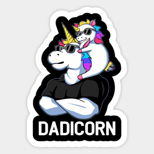 Dadicorn Gift Fathers Day Unicorn Dad Gift Sticker